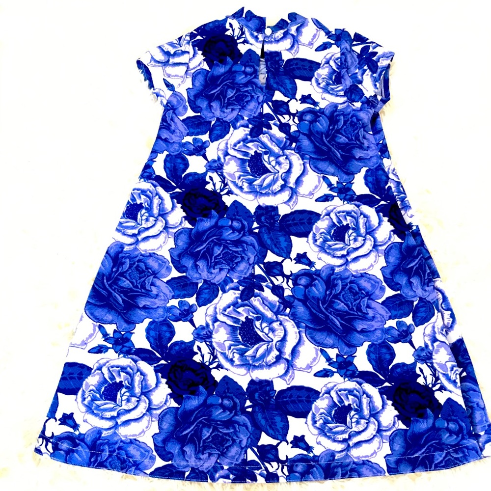 Blue flower dress perfect for summer